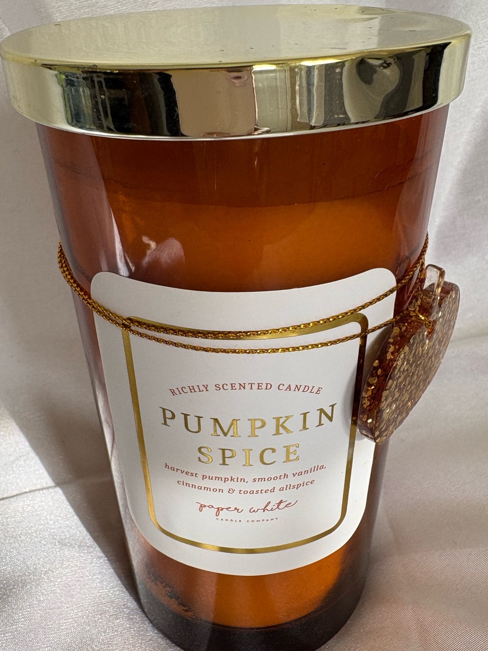 Pumpkin Spice Scented Candle - Amber